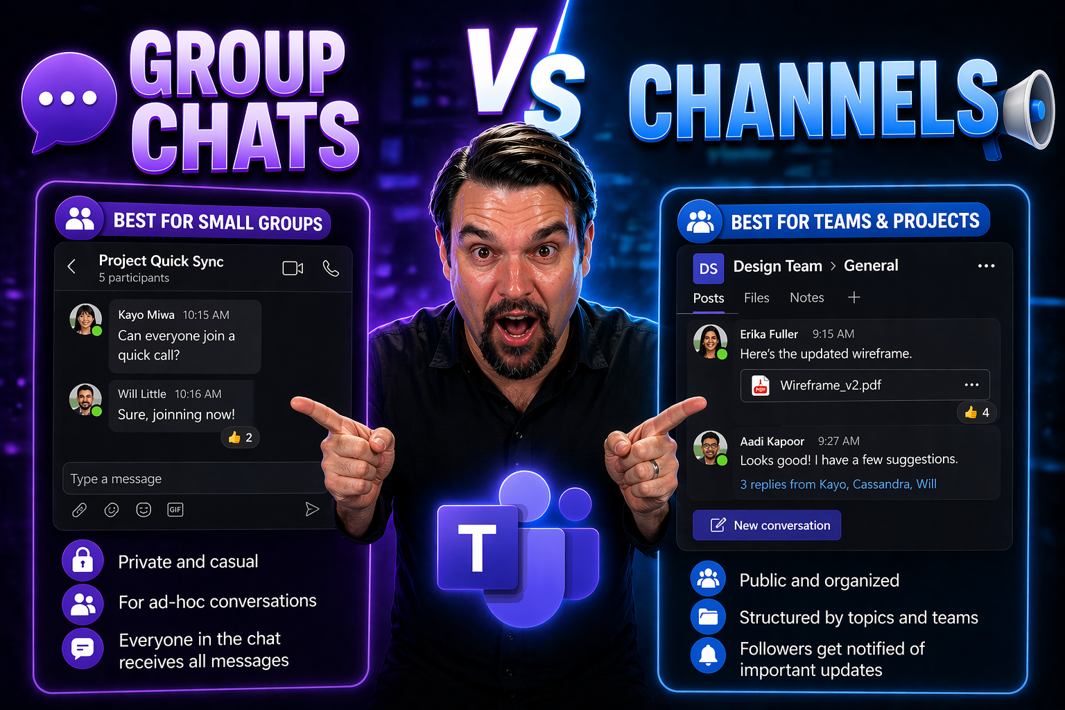 Group Chats vs Channels in Microsoft Teams: How to Choose for Better Collaboration