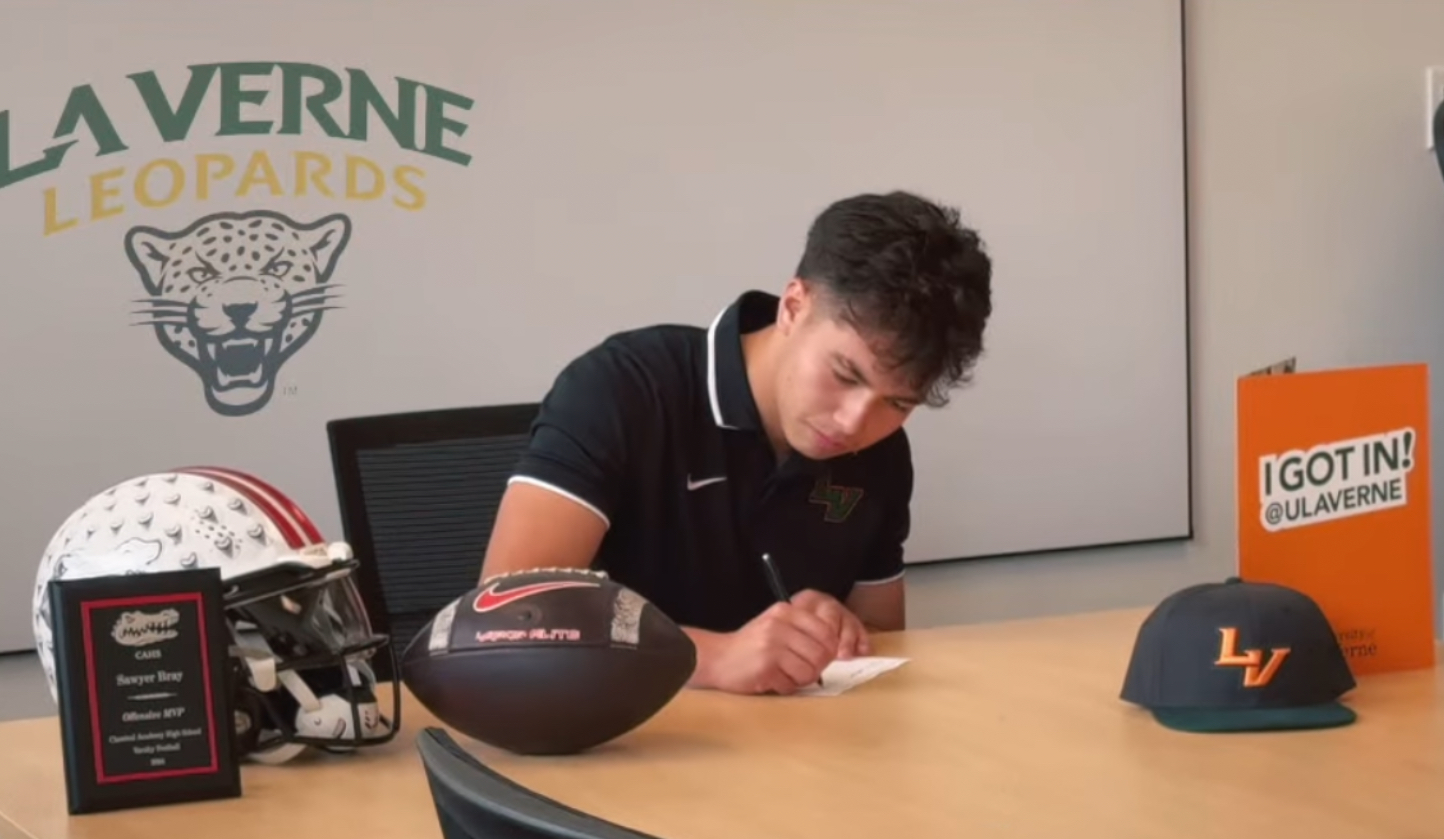 Classical Academy QB Sawyer Bray Signs with University of La Verne