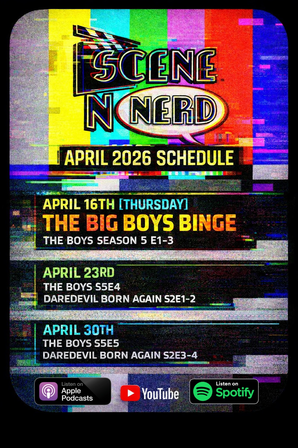 April 2026 Schedule April 2026 Schedule