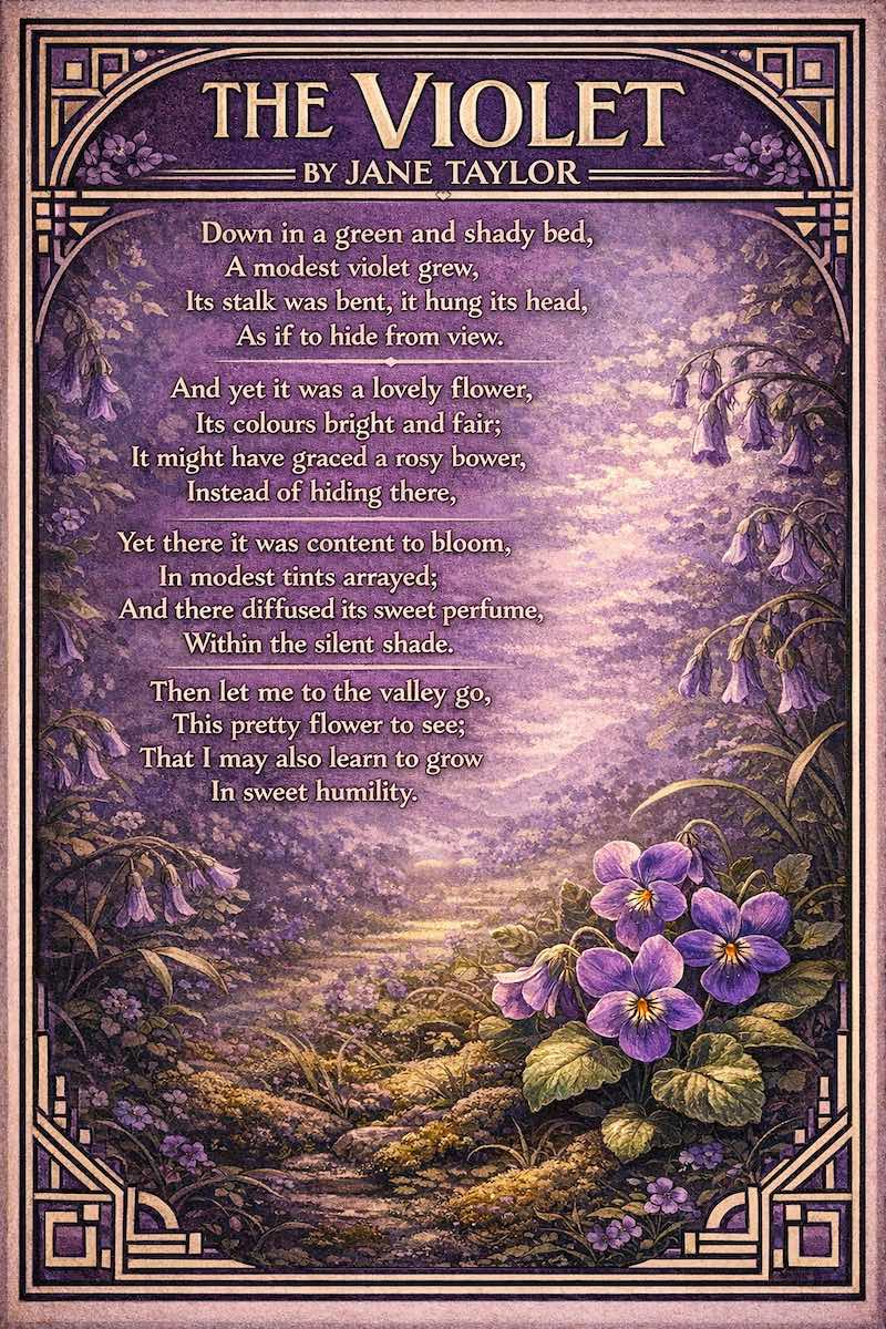 "The Violet" by Jane Taylor