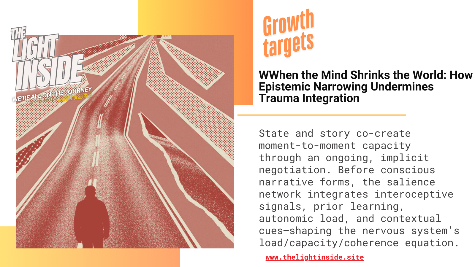 When the Mind Shrinks the World: How Epistemic Narrowing Undermines Trauma Integration