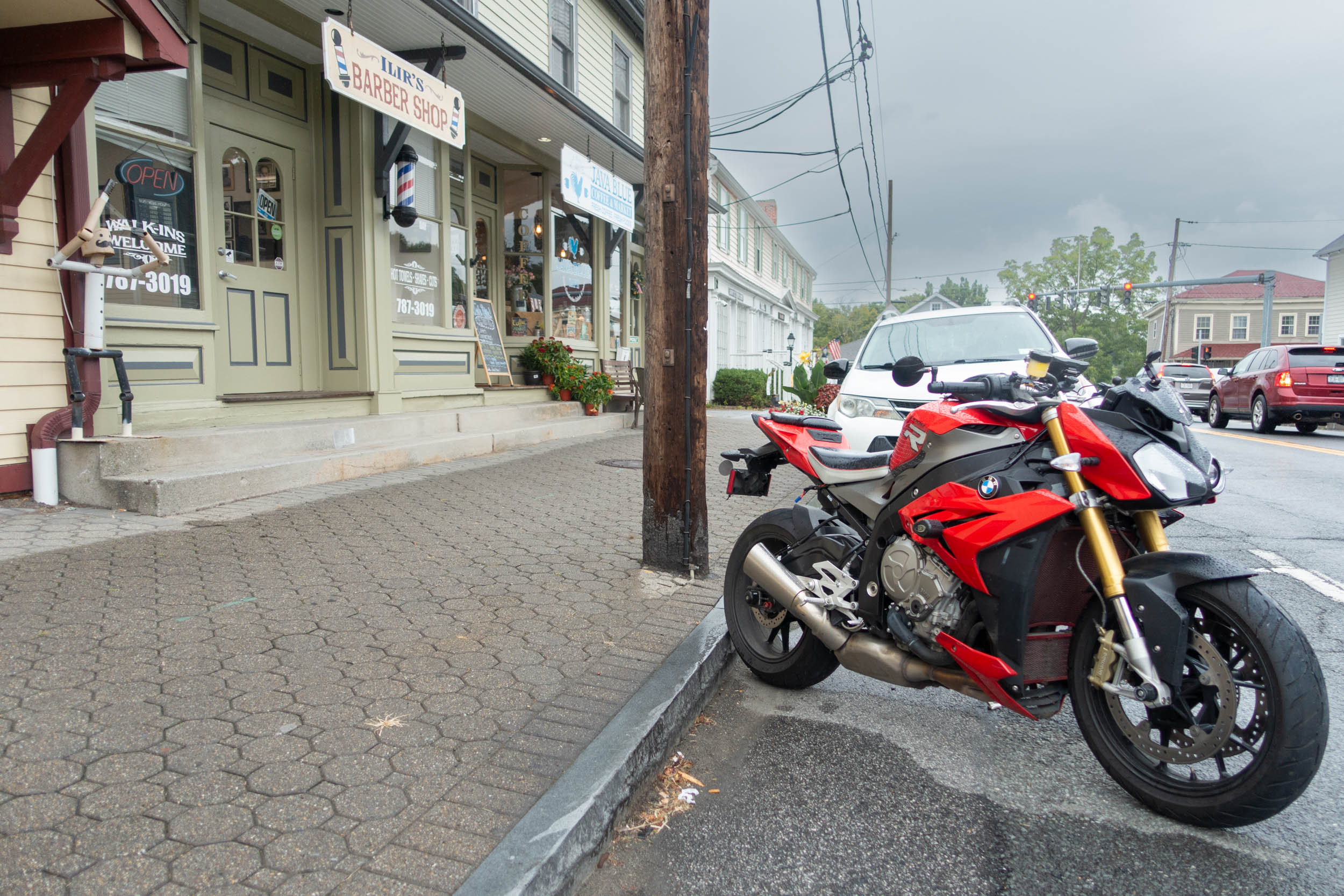 Enjoying the Ride to Montgomery's Java Blue Coffee Shop