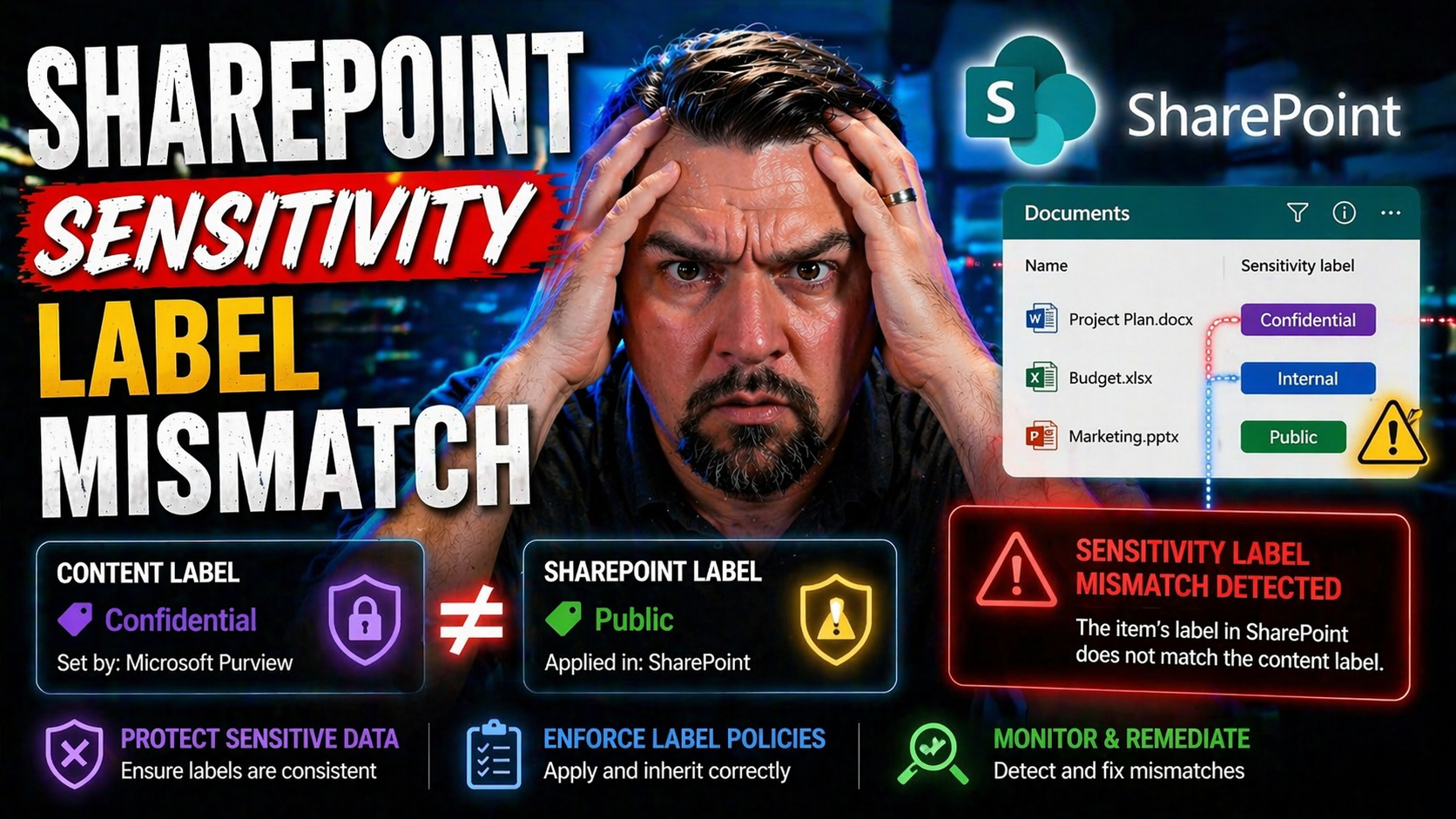 Understanding SharePoint Sensitivity Label Mismatch