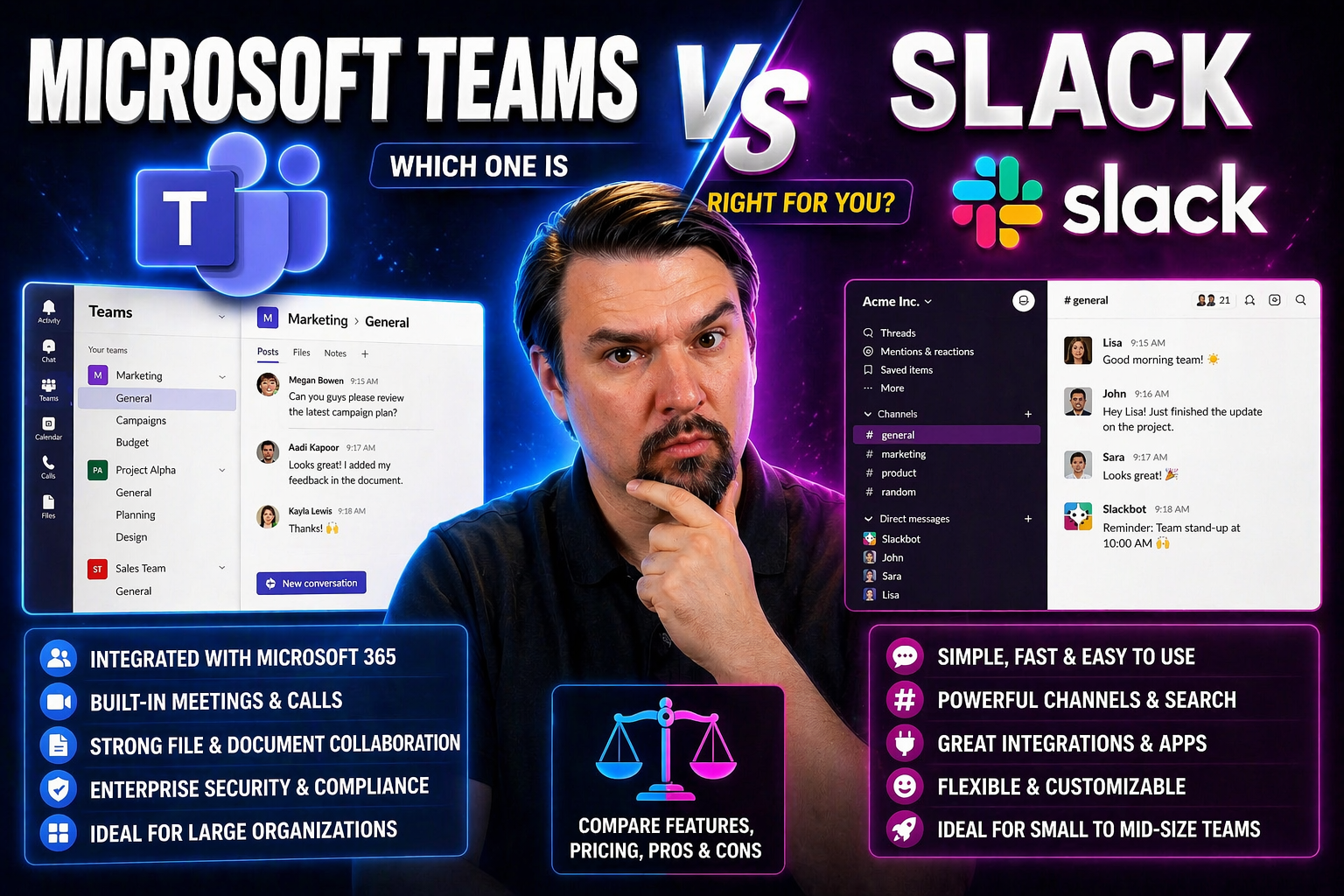Microsoft Teams vs Slack Full Comparison: Which Platform Reigns Supreme?