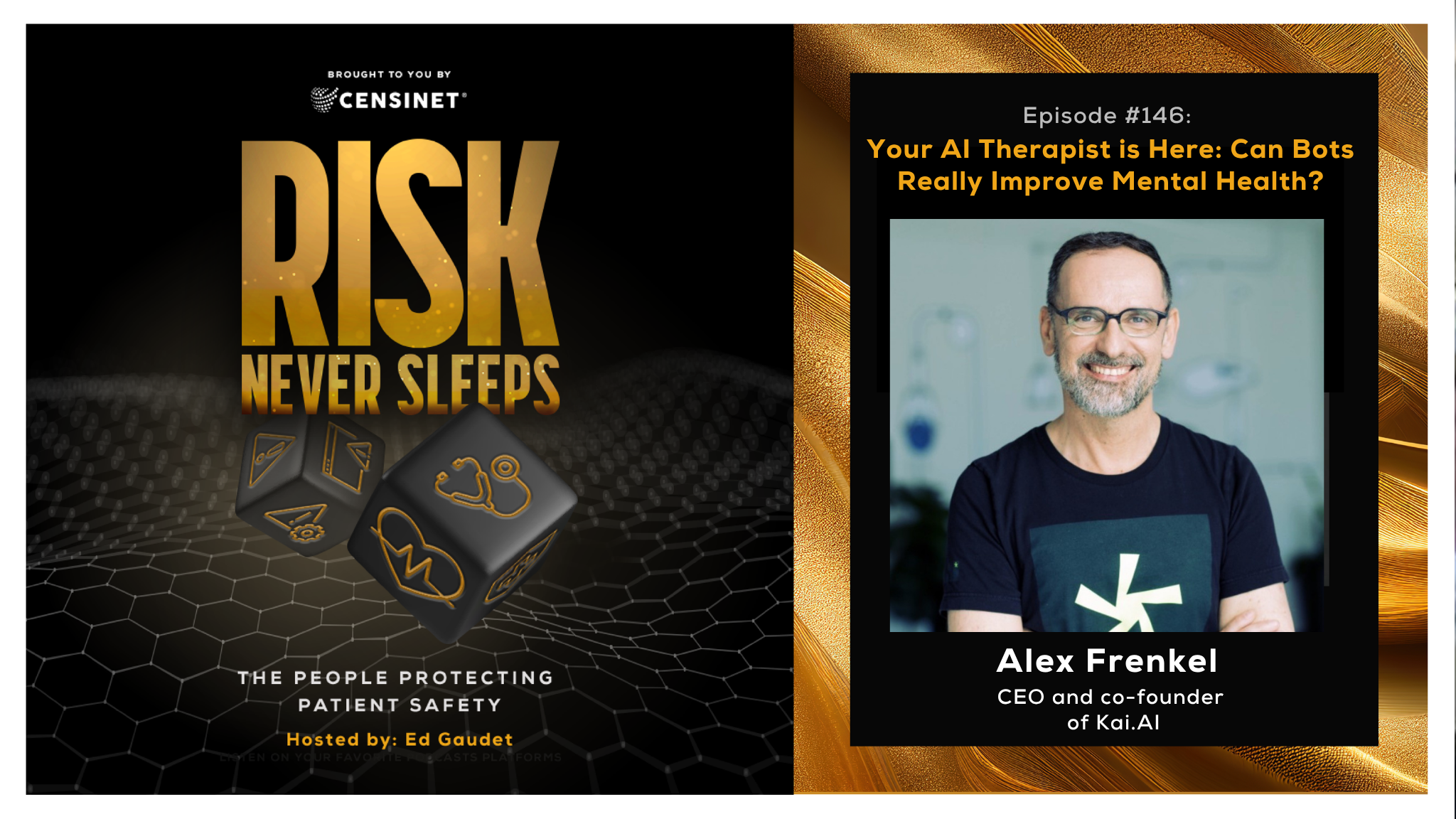 Episode #146. Your AI Therapist is Here: Can Bots Really Improve Mental Health?, with Alex Frenkel, CEO and co-founder of Kai.AI