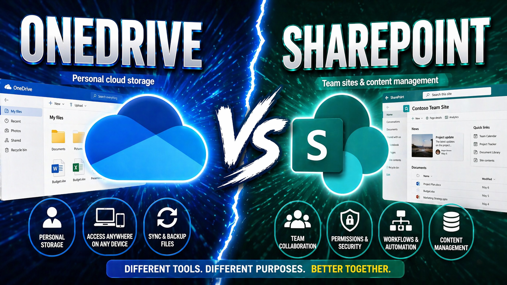 OneDrive vs SharePoint: Which Microsoft Cloud Platform Fits Your Needs?