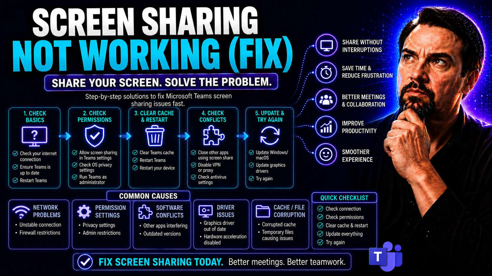 Fix Screen Sharing Not Working: Comprehensive Troubleshooting Guide Fix Screen Sharing Not Working: Comprehensive Troubleshooting Guide