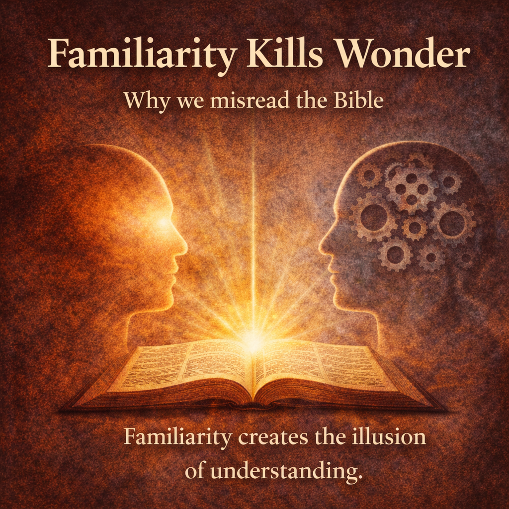 Familiarity doesn’t kill wonder by itself— it creates the illusion of understanding.