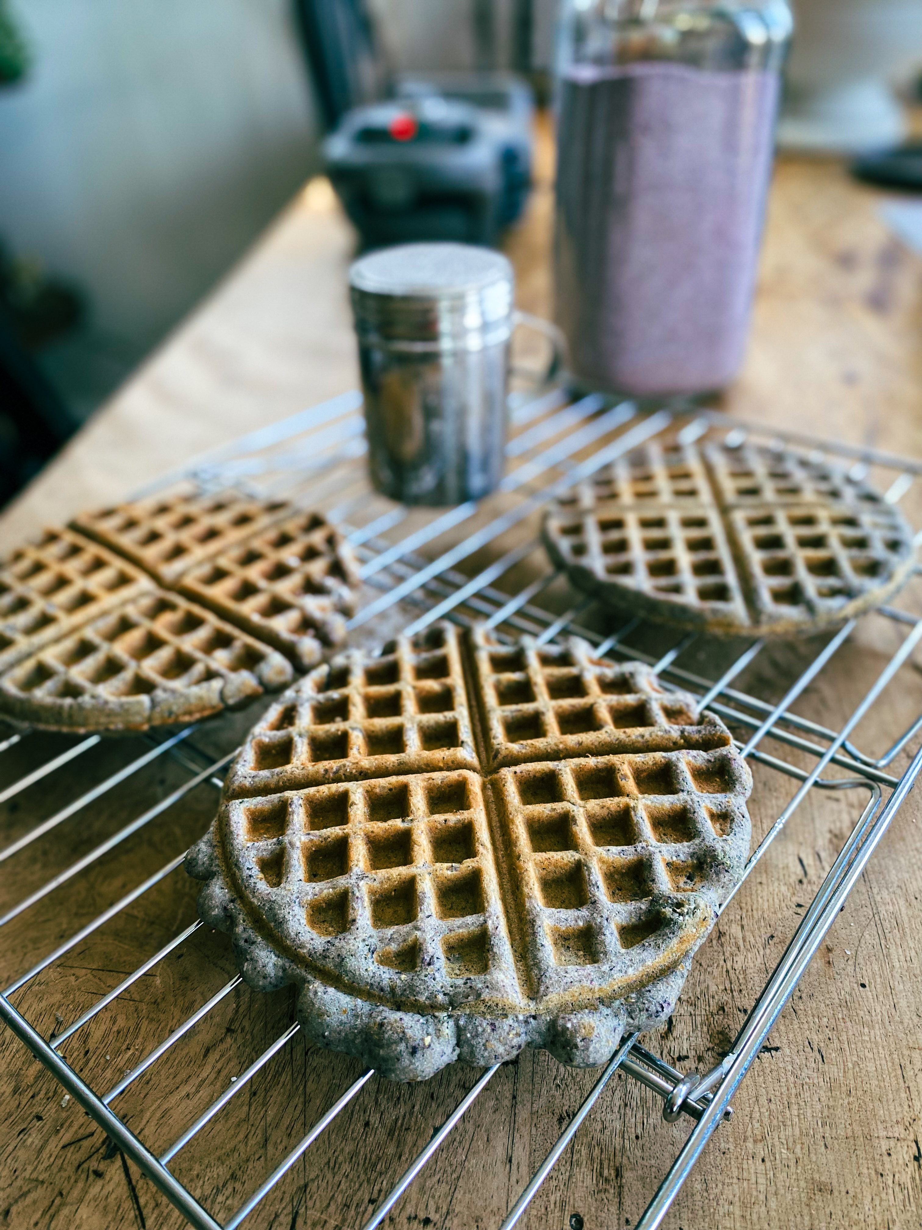 Gluten-Free Blue Corn Waffles Gluten-Free Blue Corn Waffles