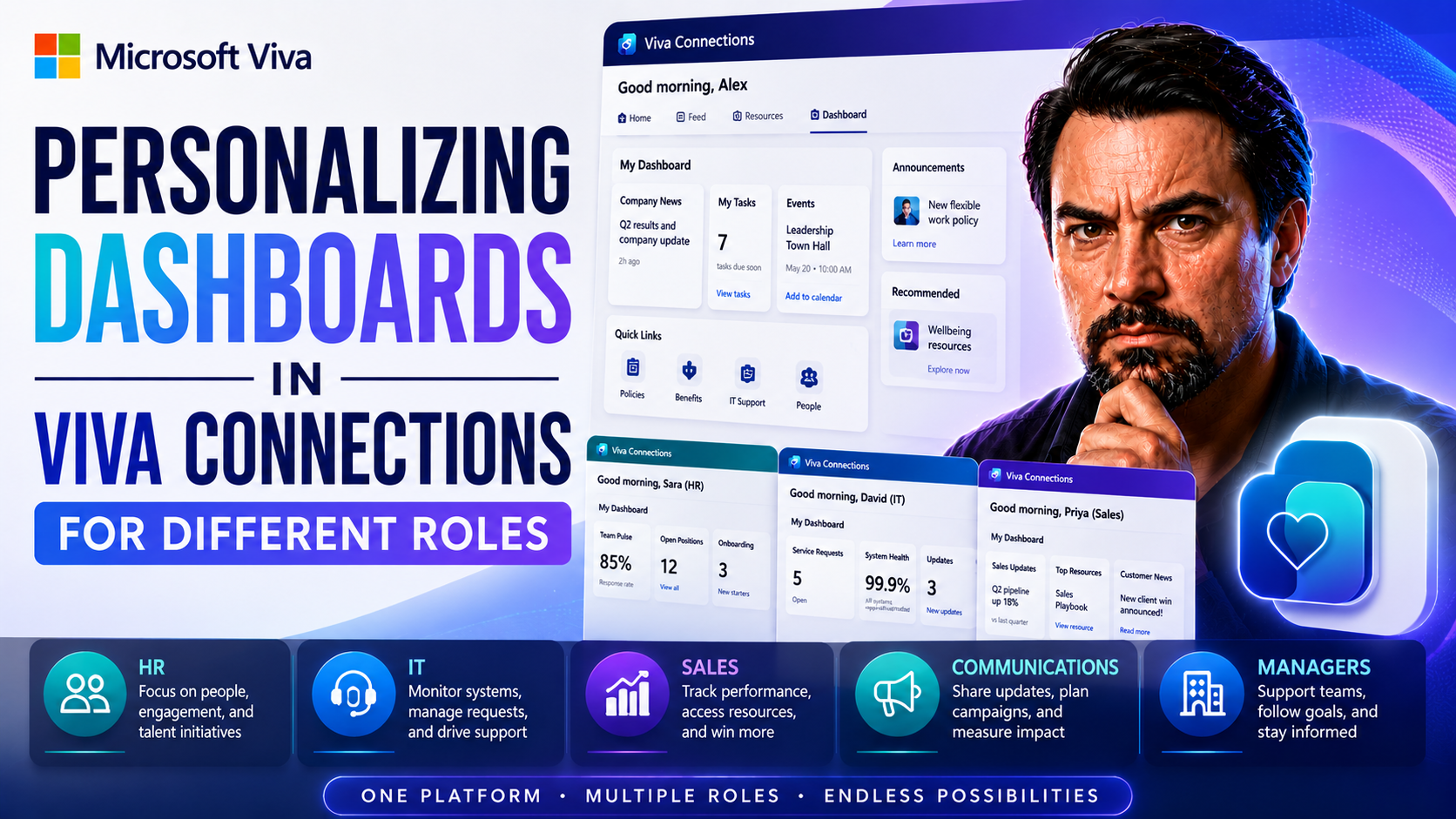 Personalizing Dashboards in Viva Connections for Different Roles