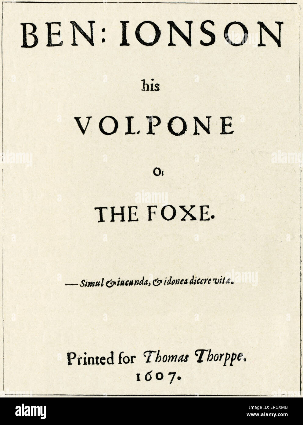 Volpone: ‘What a Rare Punishment is Avarice to Itself’