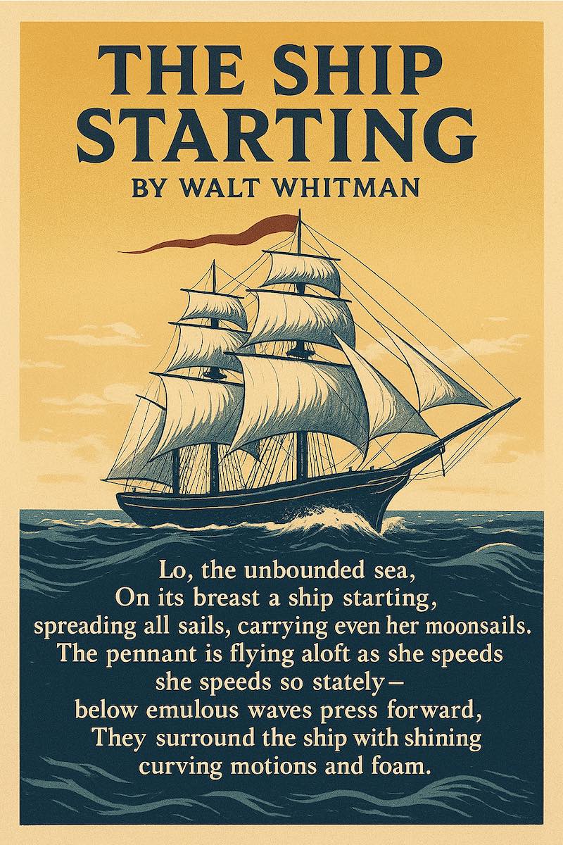 "The Ship Starting" by Walt Whitman
