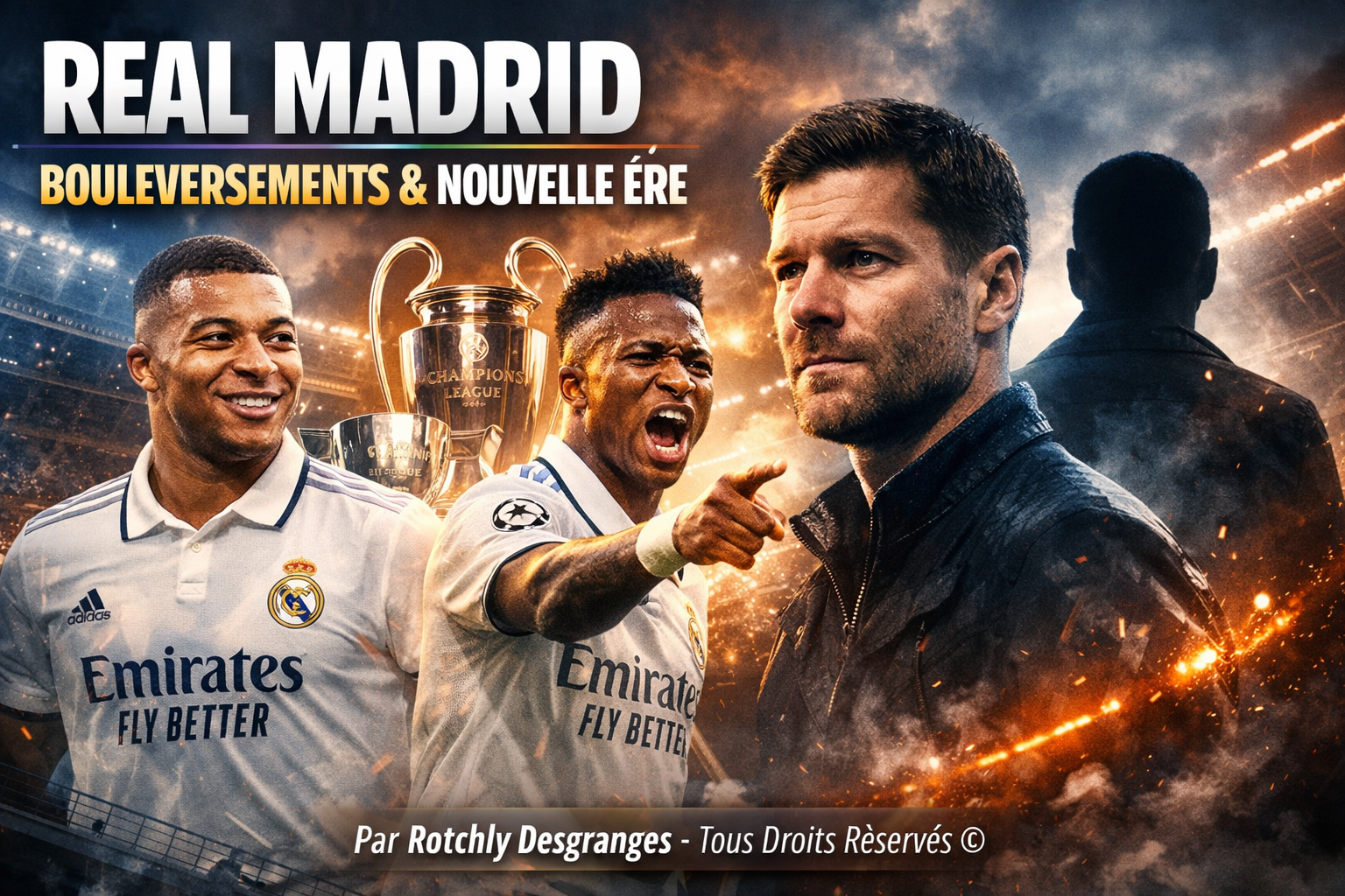 Real Madrid : l’ère des grands bouleversements, de l’arrivée de Kylian Mbappé à la forme étincelante de Vinícius Jr., jusqu’à la révocation de Xabi Alonso. Article écrit par Rotchly Desgranges. Tous droits réservés.