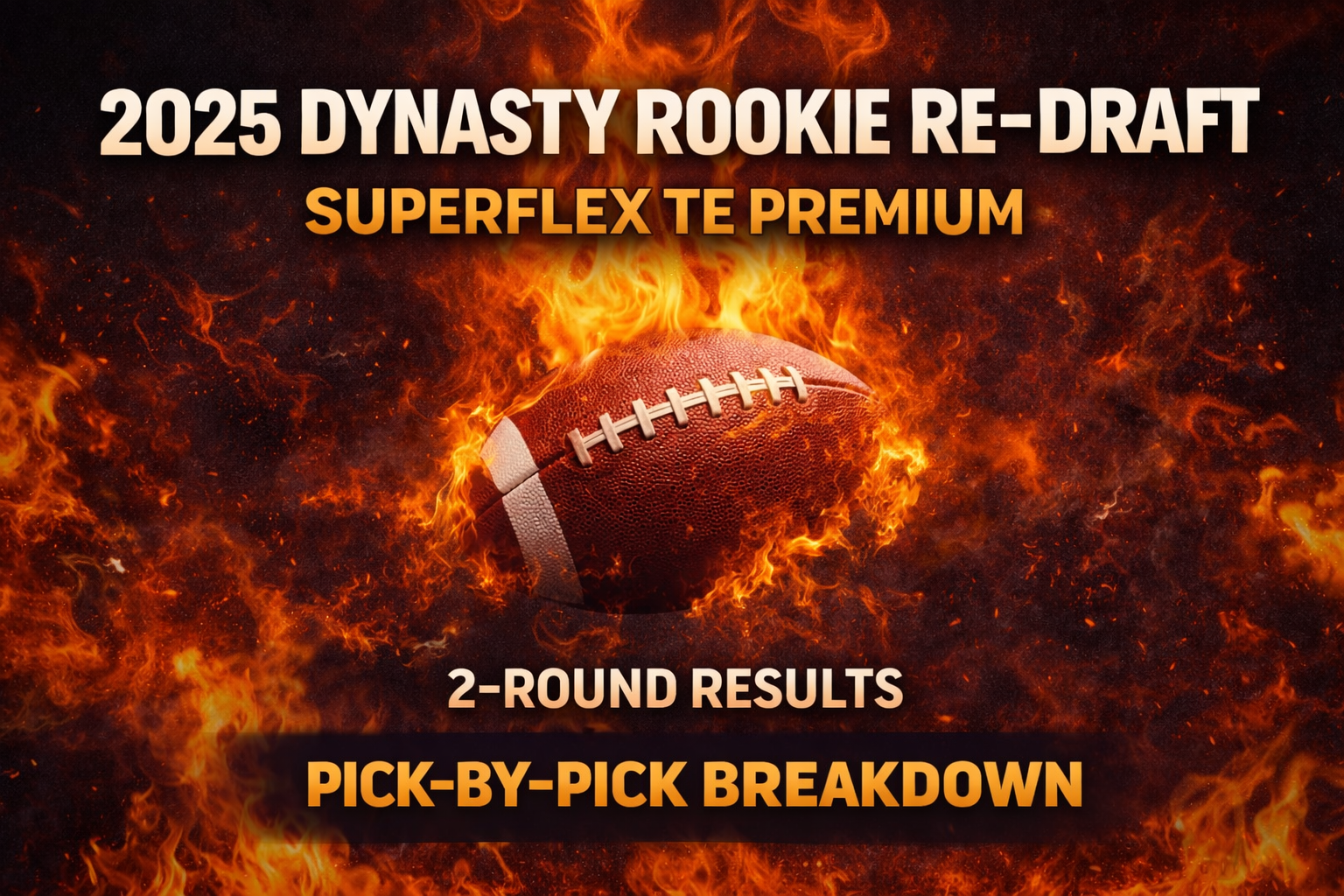 2025 Dynasty Rookie Re-Draft (SuperFlex + TE Premium): Full 2-Round Results & Pick-by-Pick Analysis
