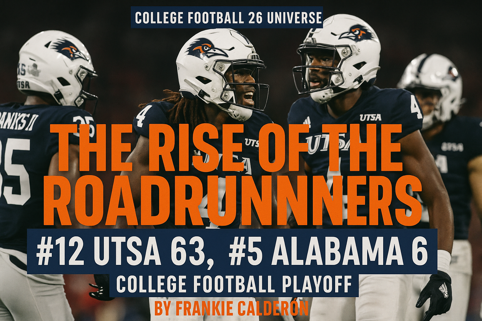 π The Rise of the Roadrunners | Episode 14: #12 UTSA vs #5 Alabama β College Football Playoffs (Postgame) π The Rise of the Roadrunners | Episode 14: #12 UTSA vs #5 Alabama β College Football Playoffs (Postgame)