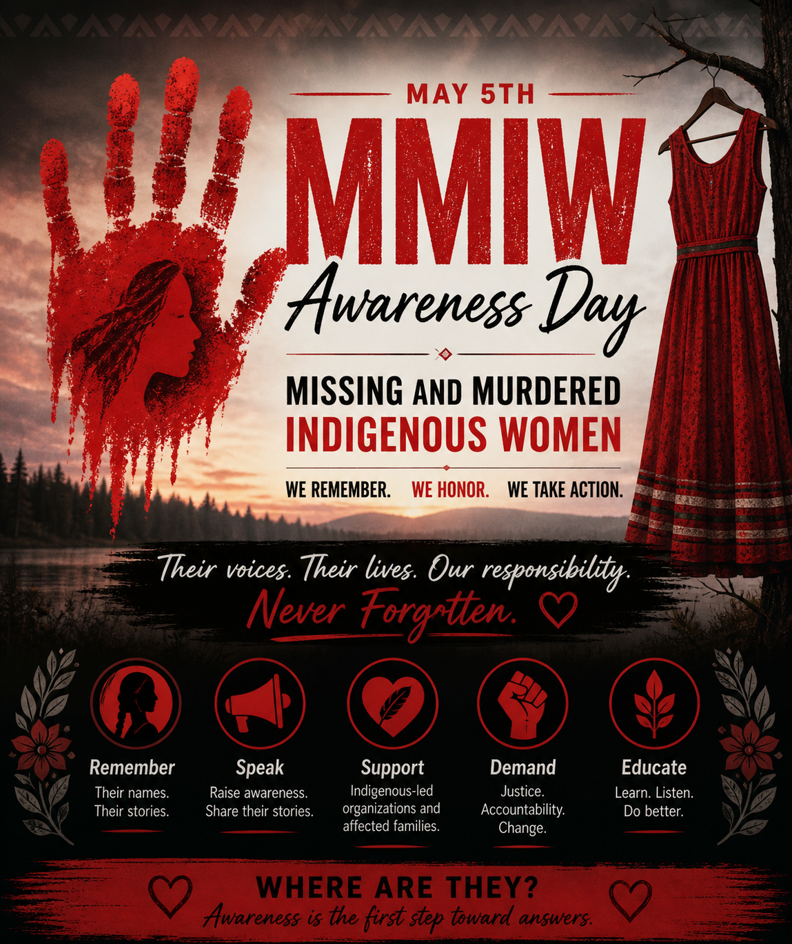 May 5th: Honoring Missing and Murdered Indigenous Women (MMIW) Awareness Day