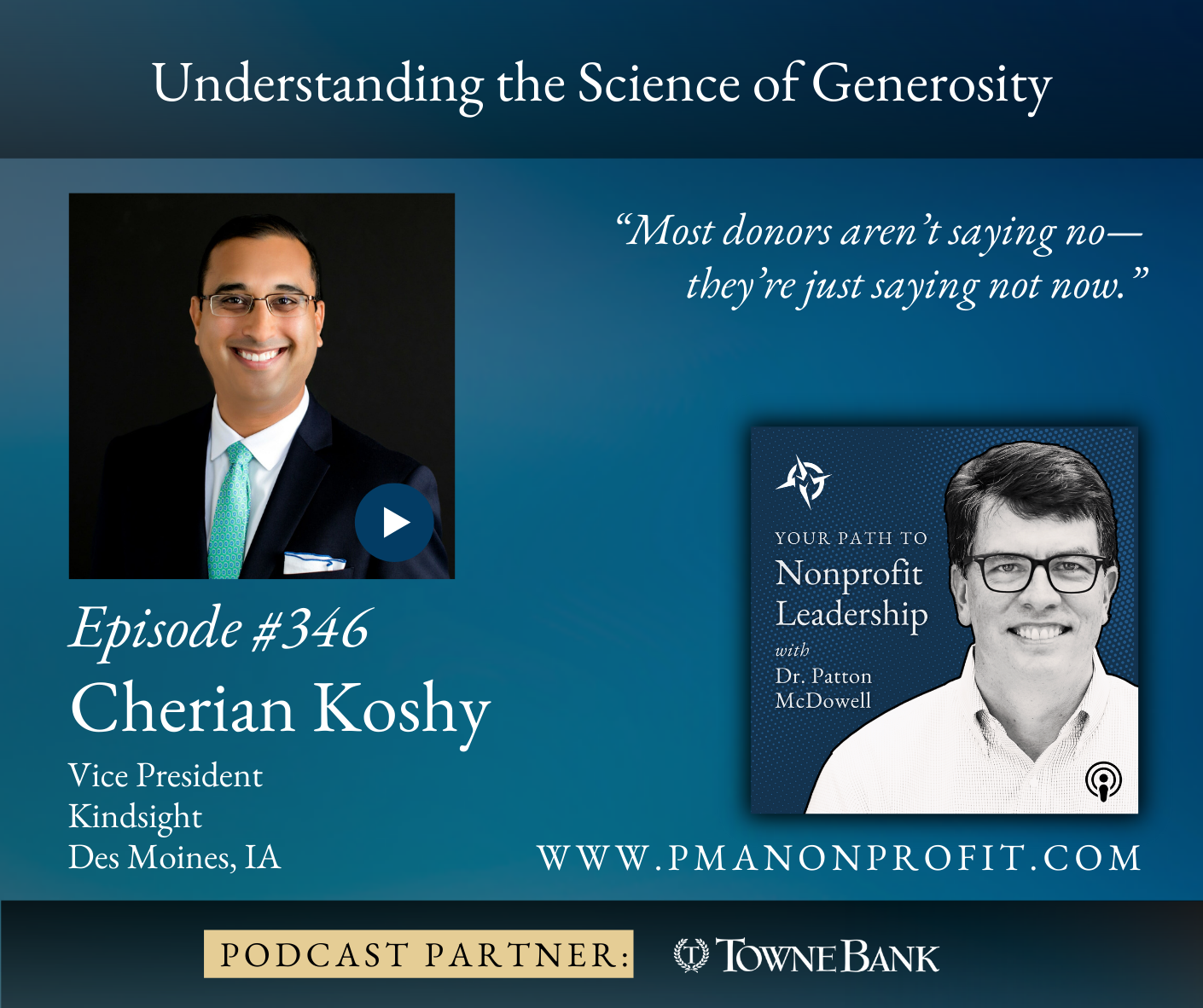346: Understanding the Science of Generosity (Cherian Koshy)