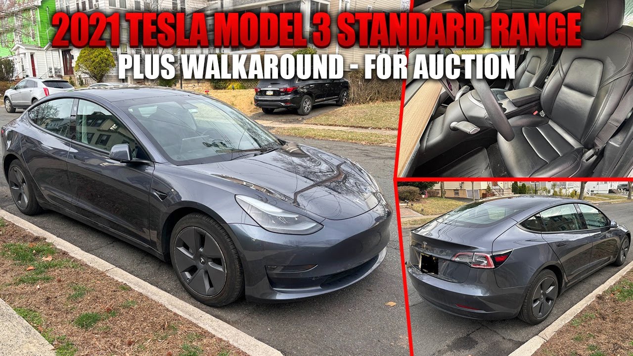 2021 Tesla Model 3 Standard Range Plus Walkaround - For Auction