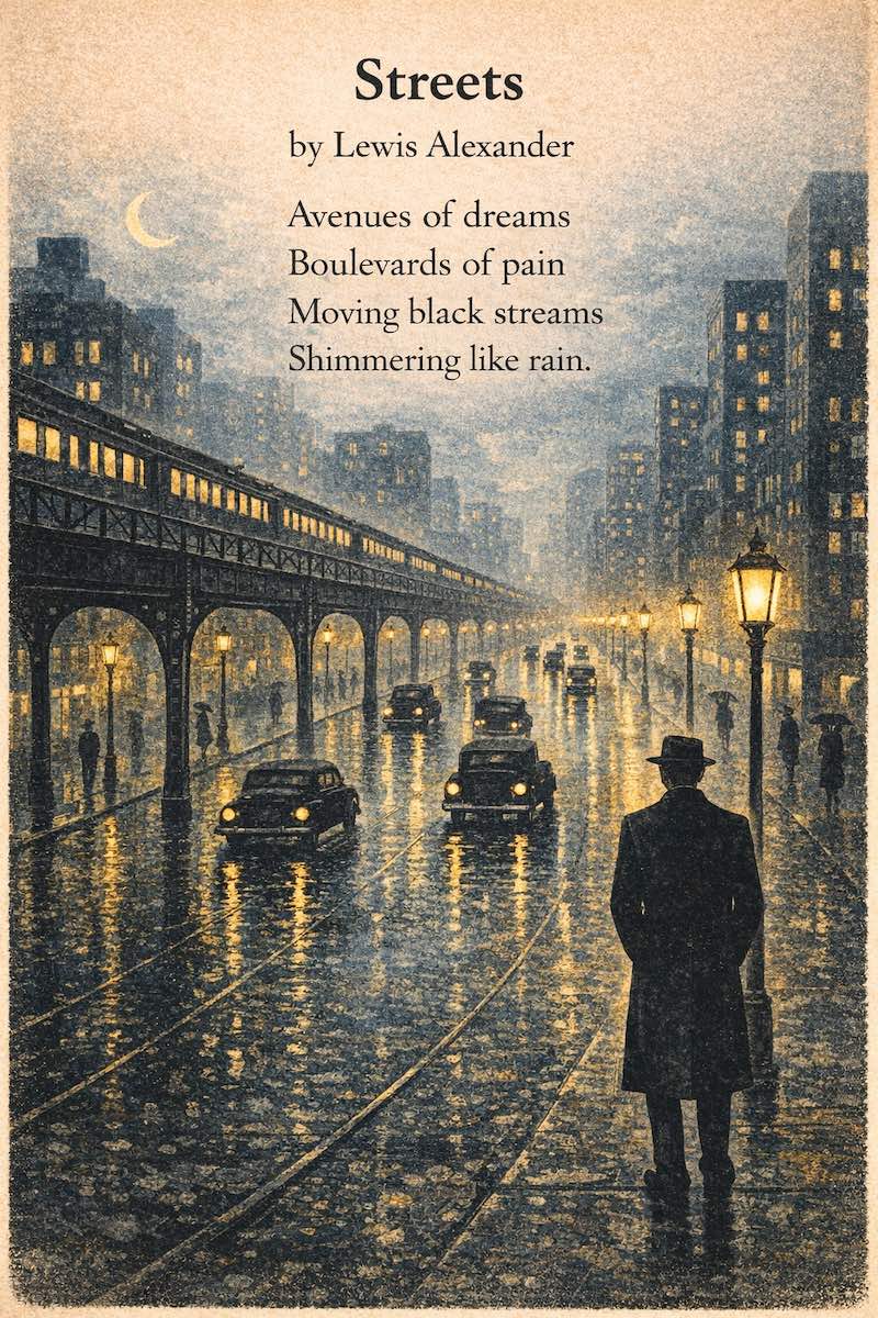 "Streets" by Lewis Alexander "Streets" by Lewis Alexander