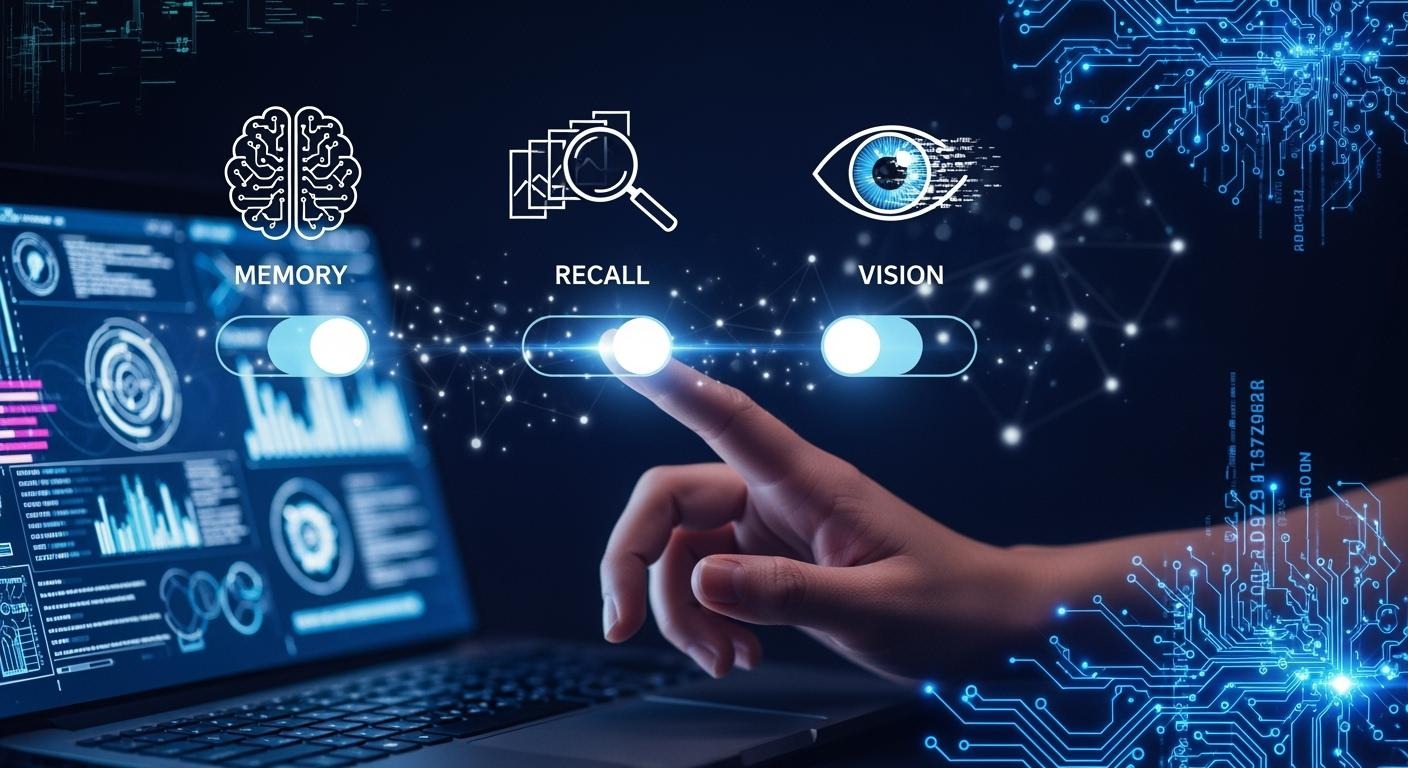 Copilot Memory vs. Recall vs. Vision: Three Features, Three Consent Models