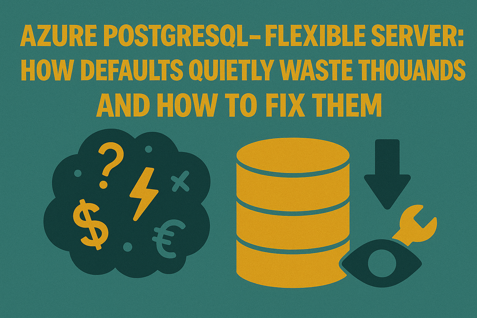 Azure PostgreSQL – Flexible Server: How Defaults Quietly Waste Thousands and How to Fix Them