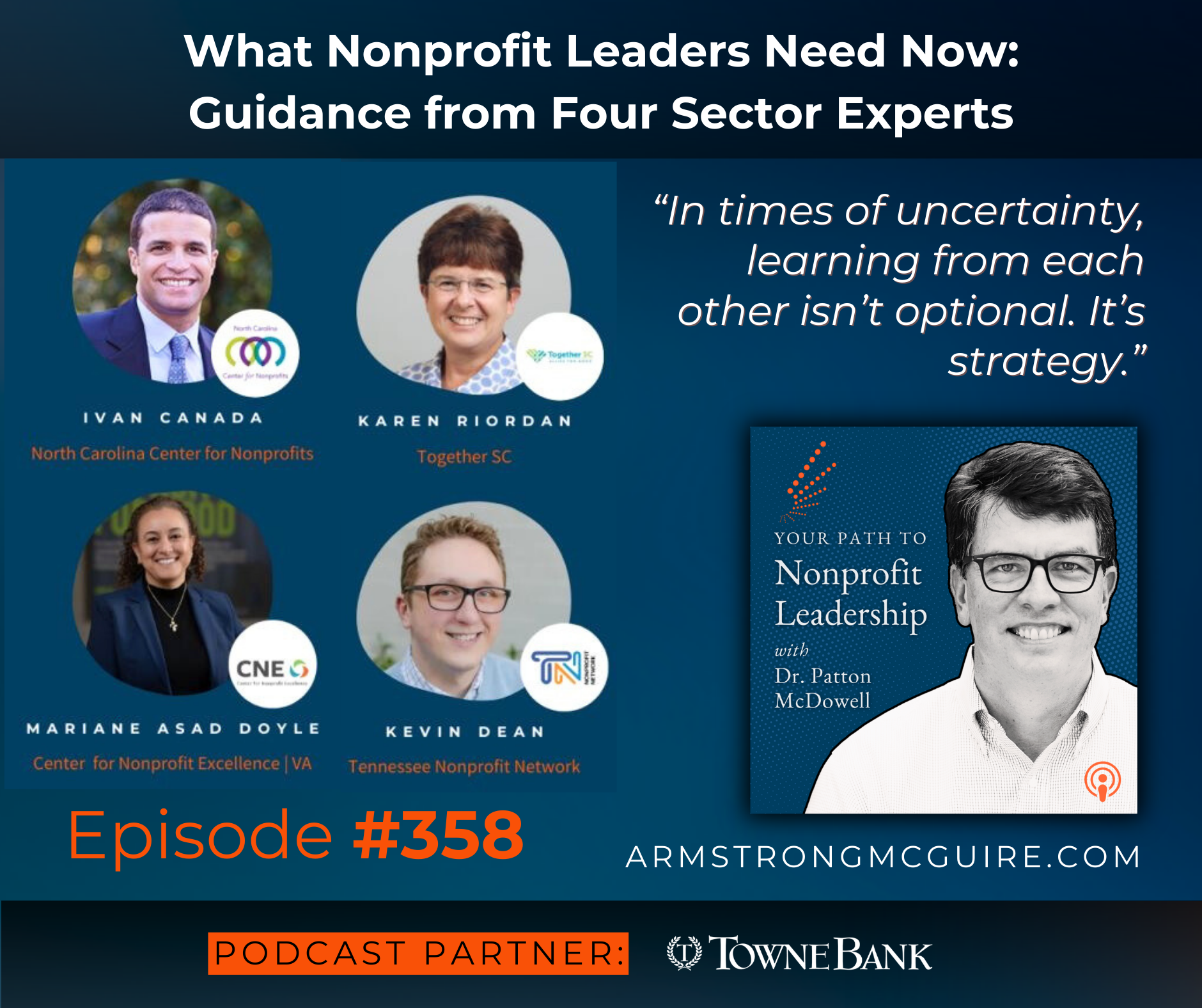 358: What Nonprofit Leaders Need Now: Guidance from Four Sector Experts