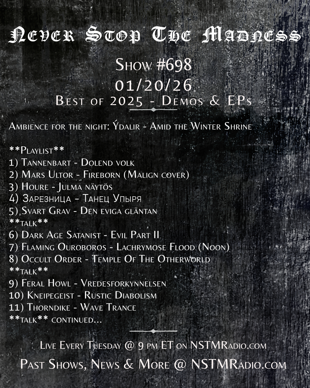 #698 - 01-20-26 - Best of 2025: Demos and EPs