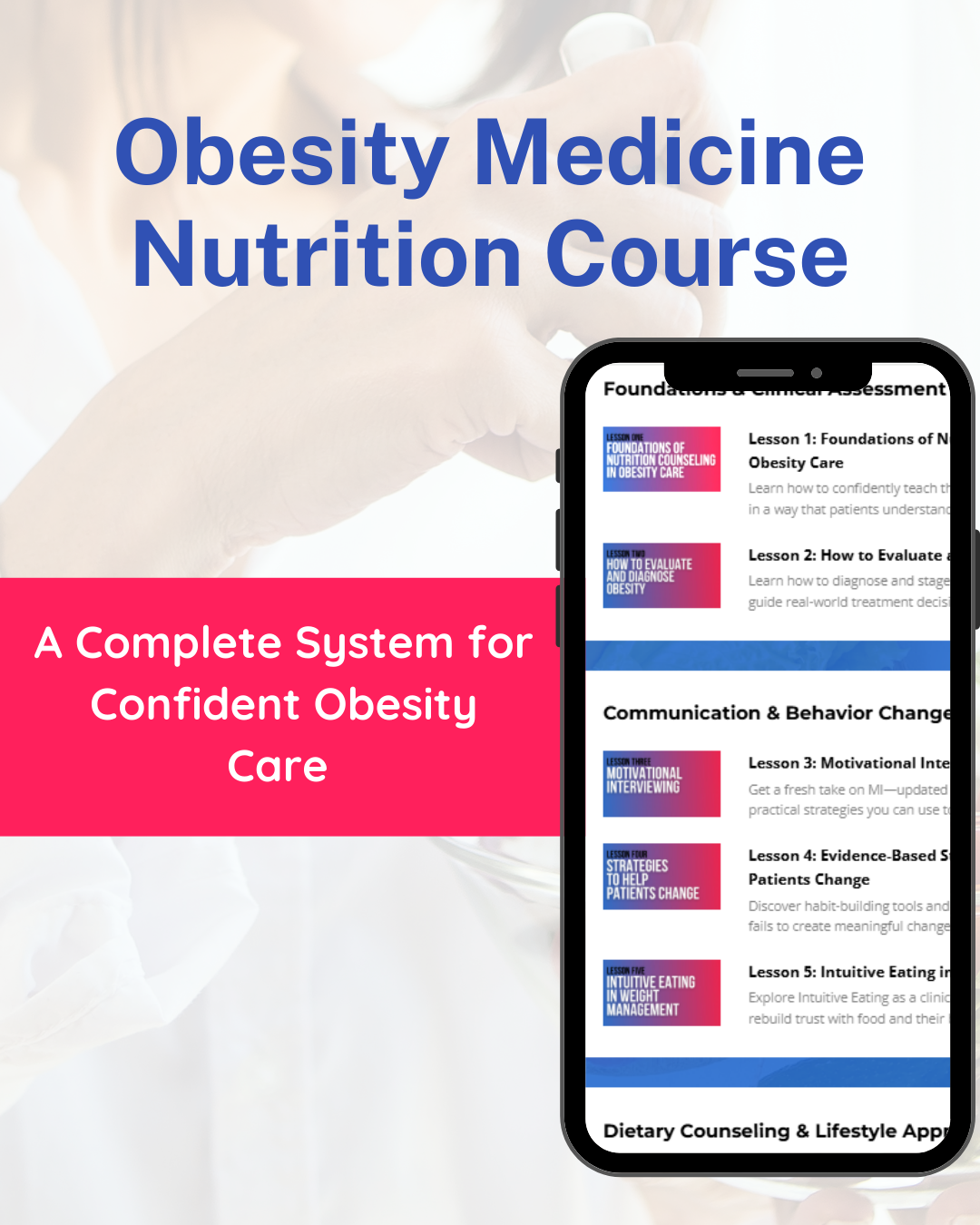 Obesity Medicine Nutrition Course