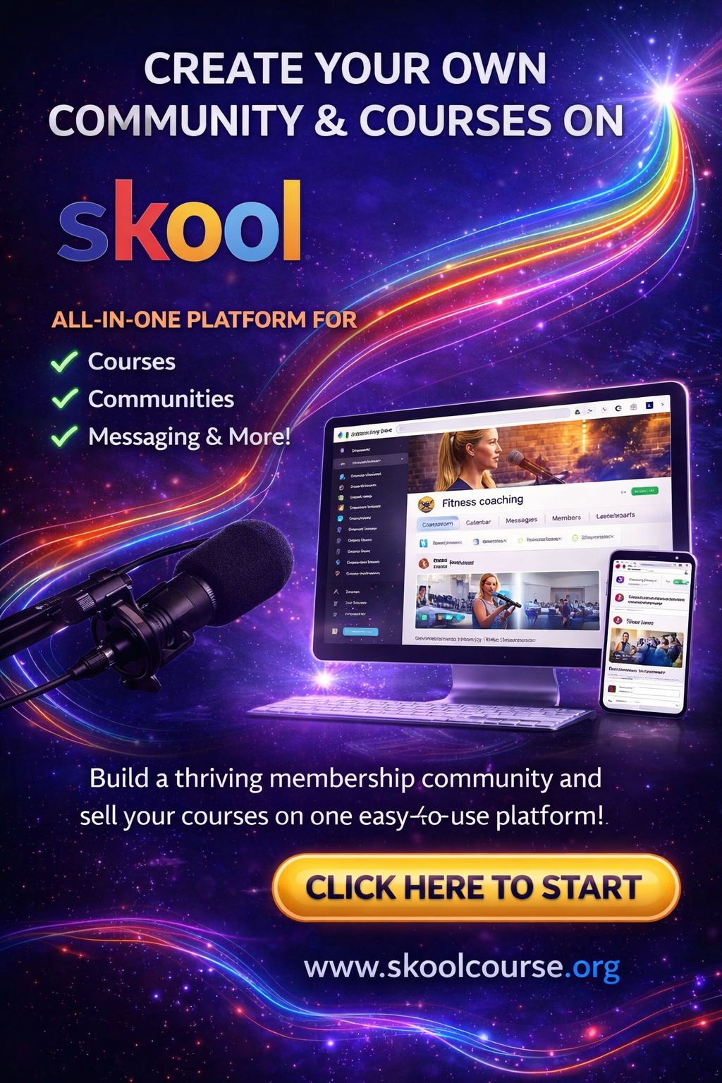 🎓 Build Your Community. Share Your Knowledge. Get Paid. Start your own Skool group 🎓 Build Your Community. Share Your Knowledge. Get Paid. Start your own Skool group