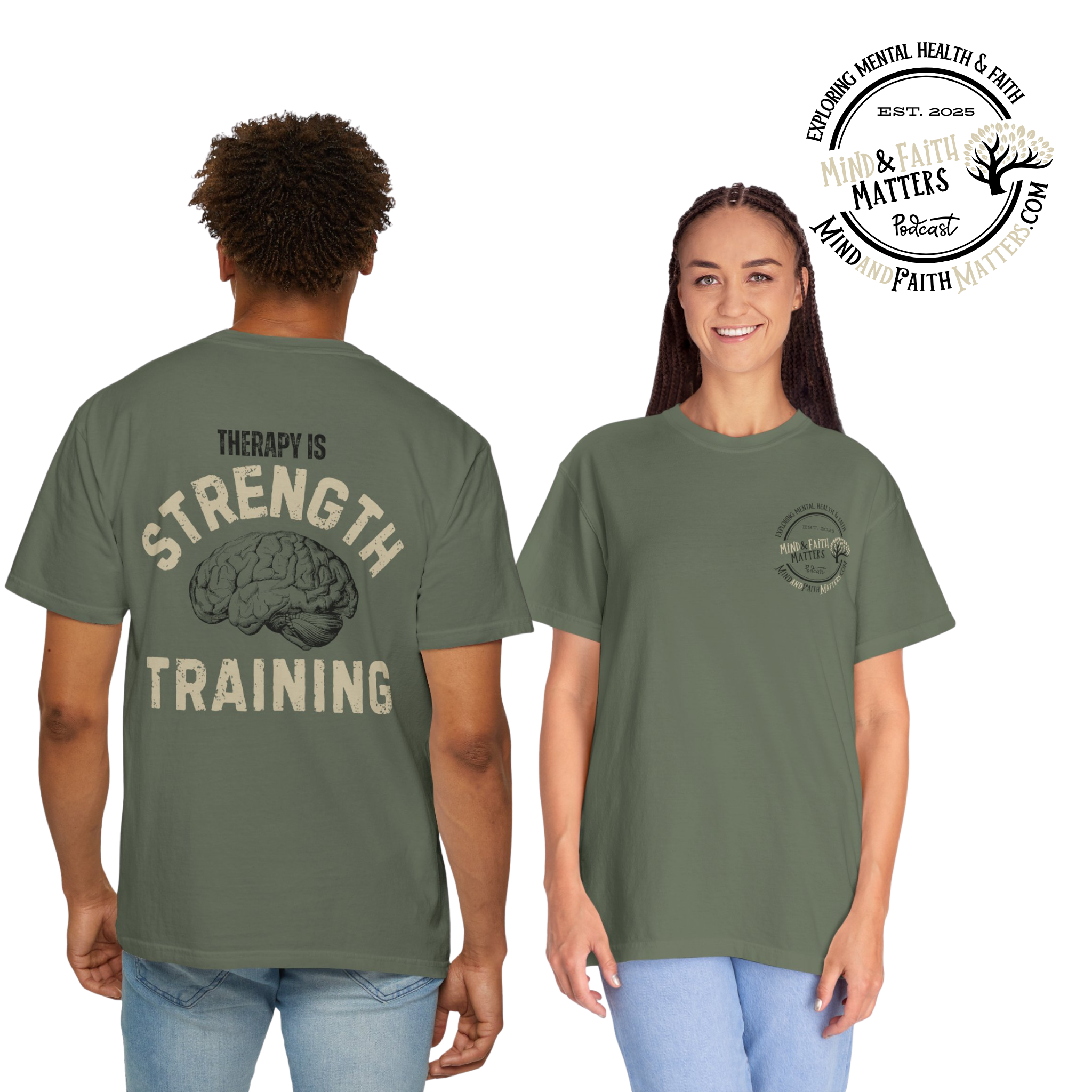 Therapy is Strength Training Brain T-Shirt | Unisex