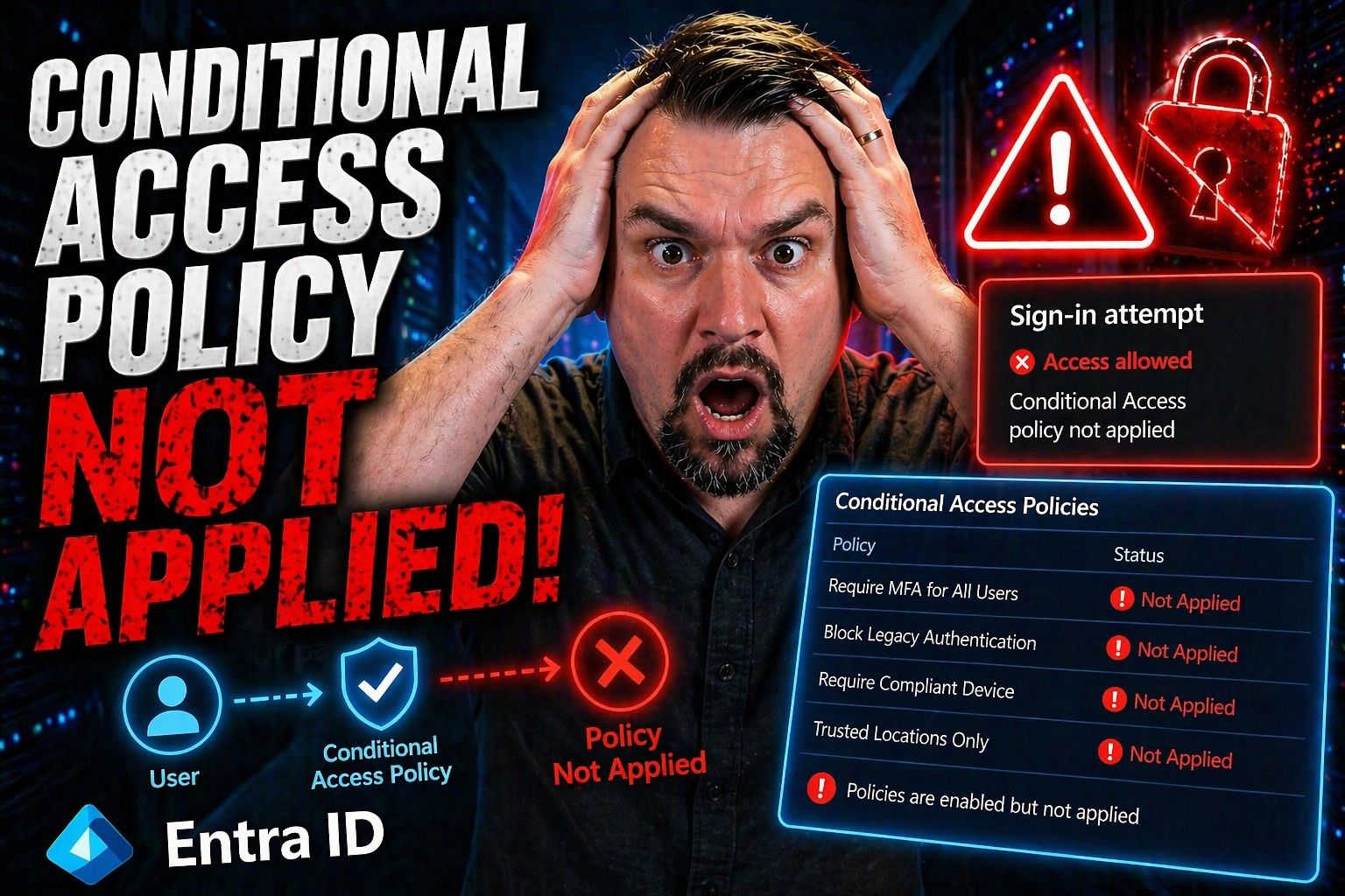 Conditional Access Policy Not Applied: How to Diagnose and Fix Microsoft Entra Issues