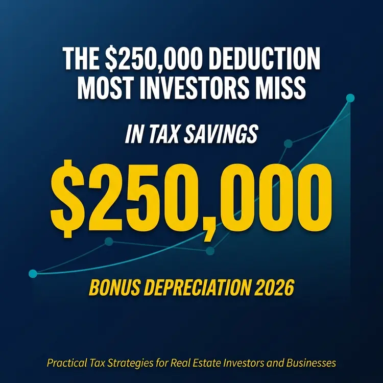 What Most Investors Don't Know About Bonus Depreciation in 2026