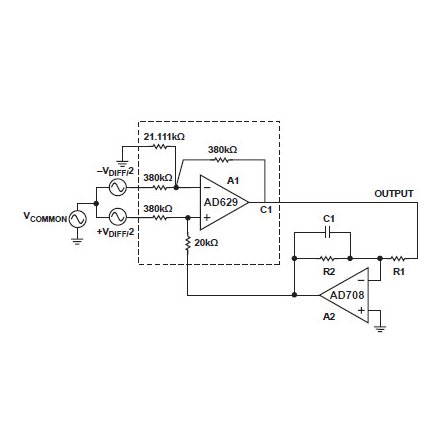 AD708 application circuit schematic