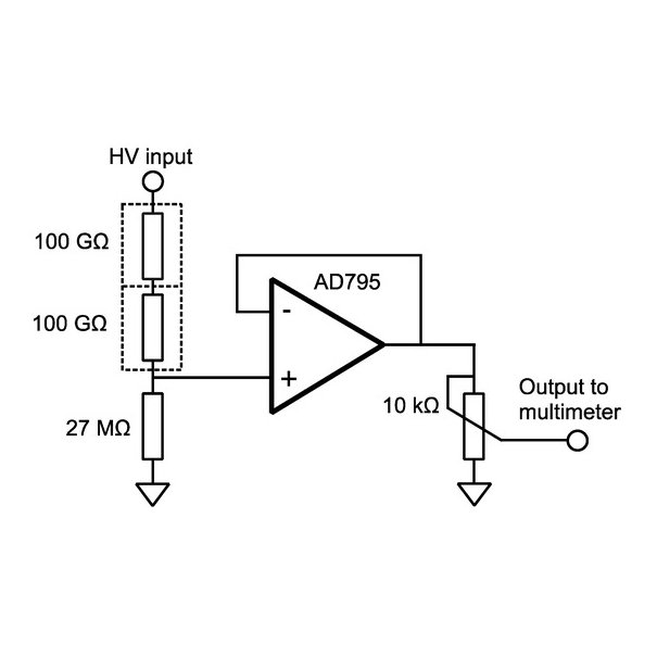 AD795 application circuit schematic