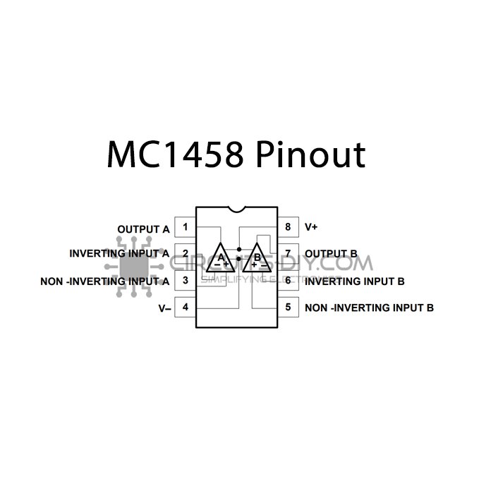 MC1458 functional block diagram manufacturer datasheet