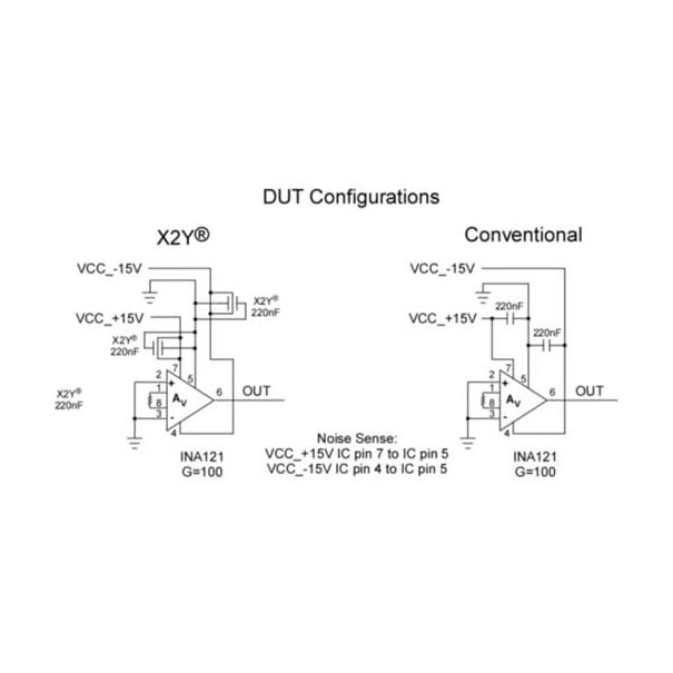 INA121 application circuit schematic