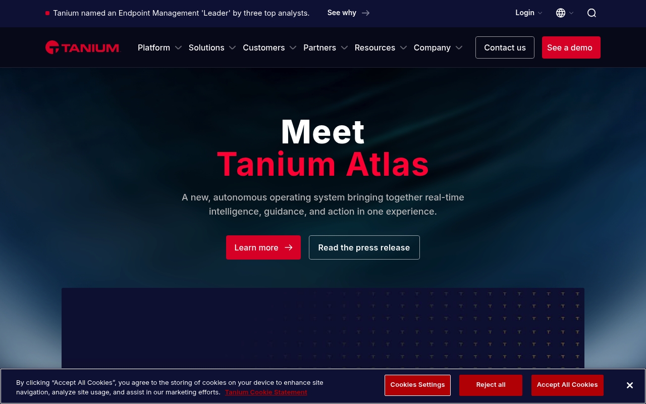 Tanium website