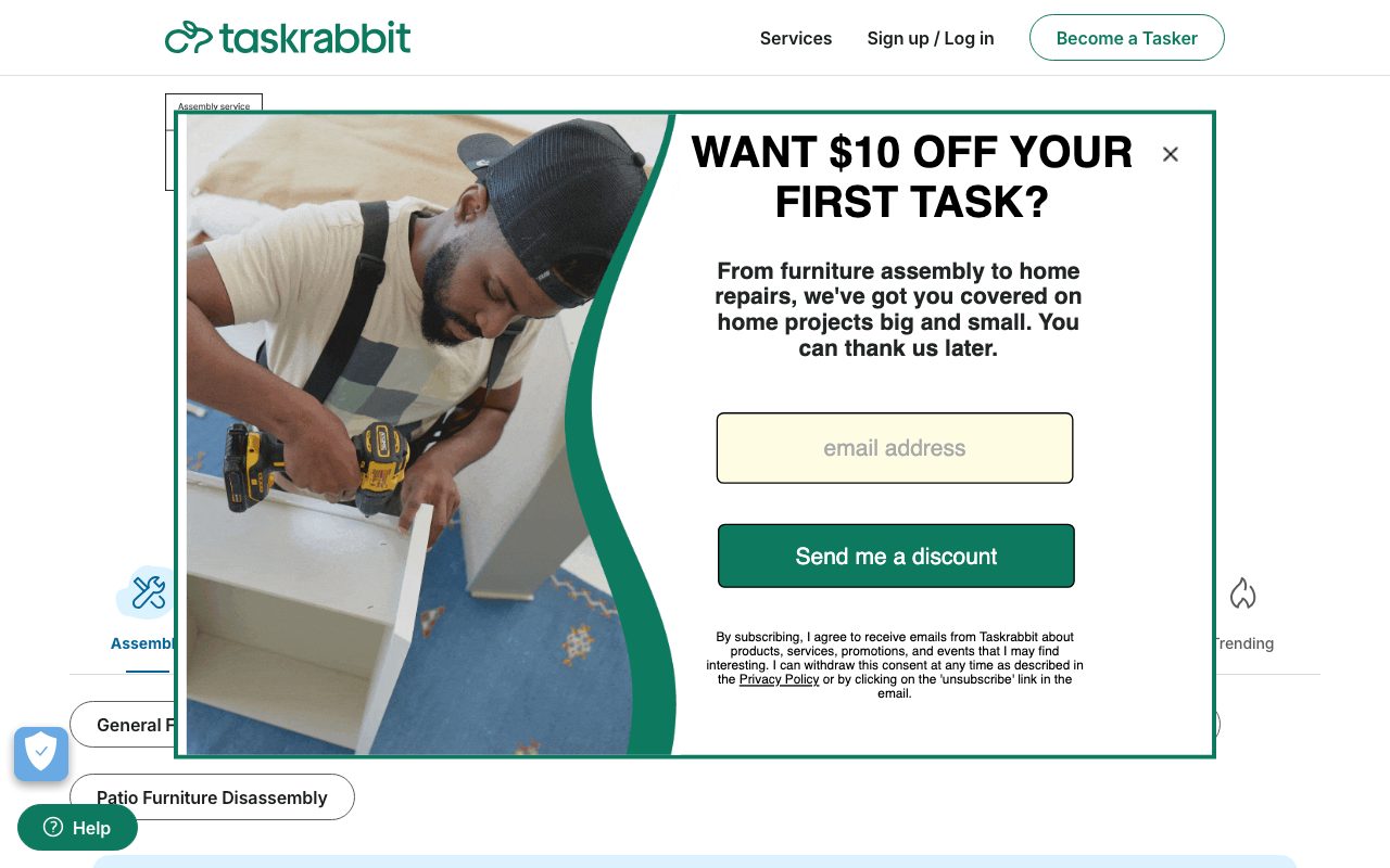 TaskRabbit website