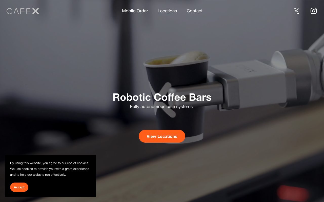 Cafe X Technologies website