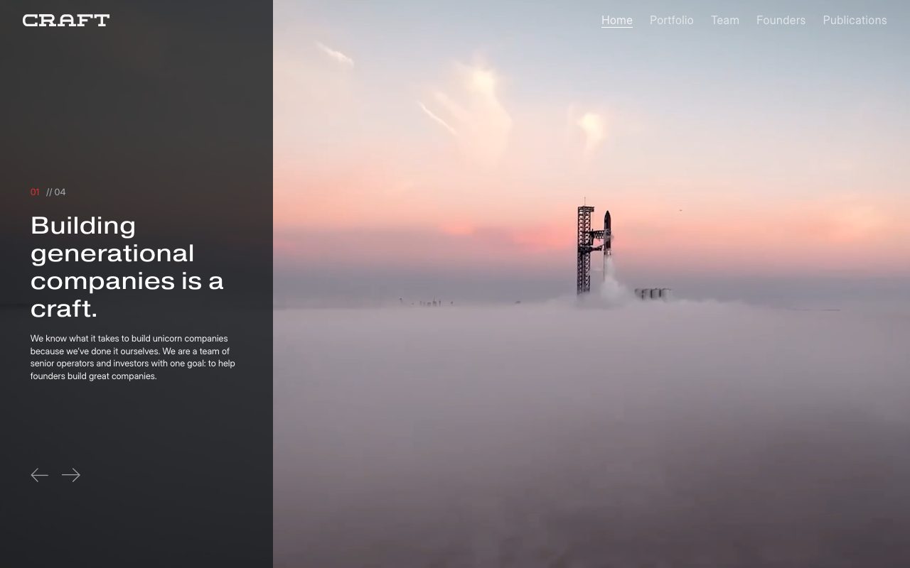 Craft Ventures website