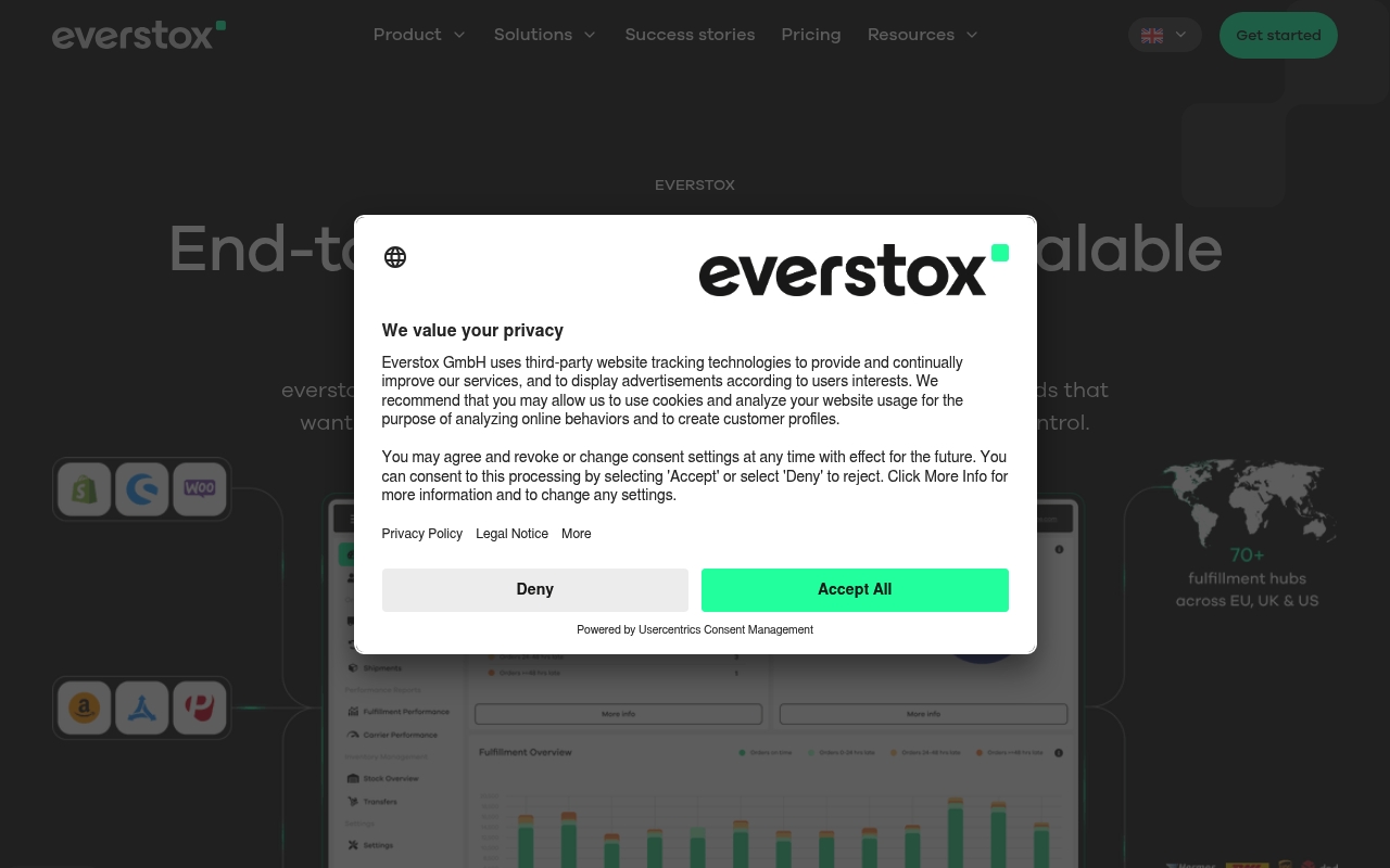Everstox website