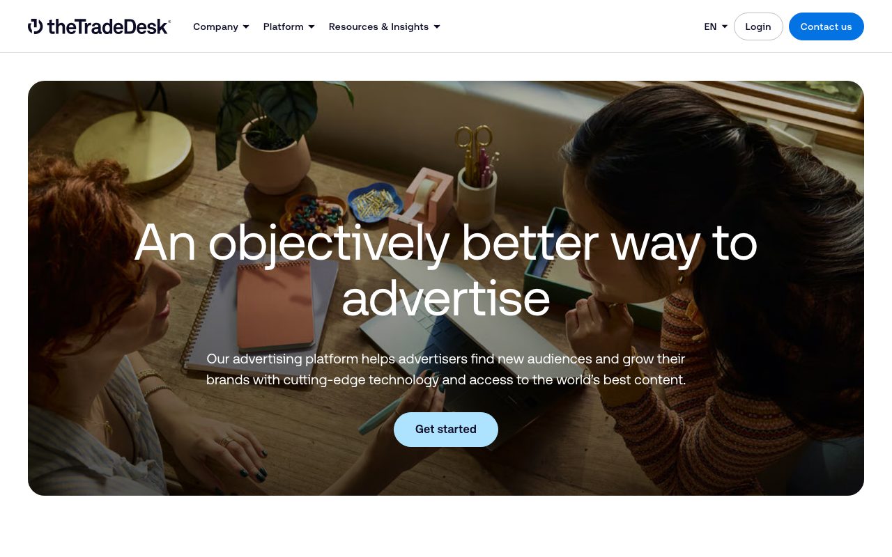 The Trade Desk website