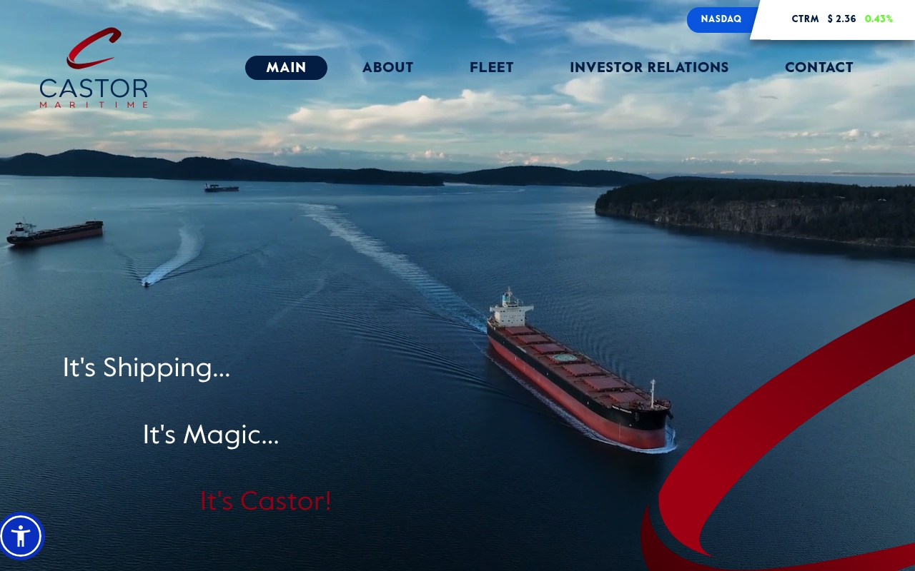 CASTOR MARITIME INC. website