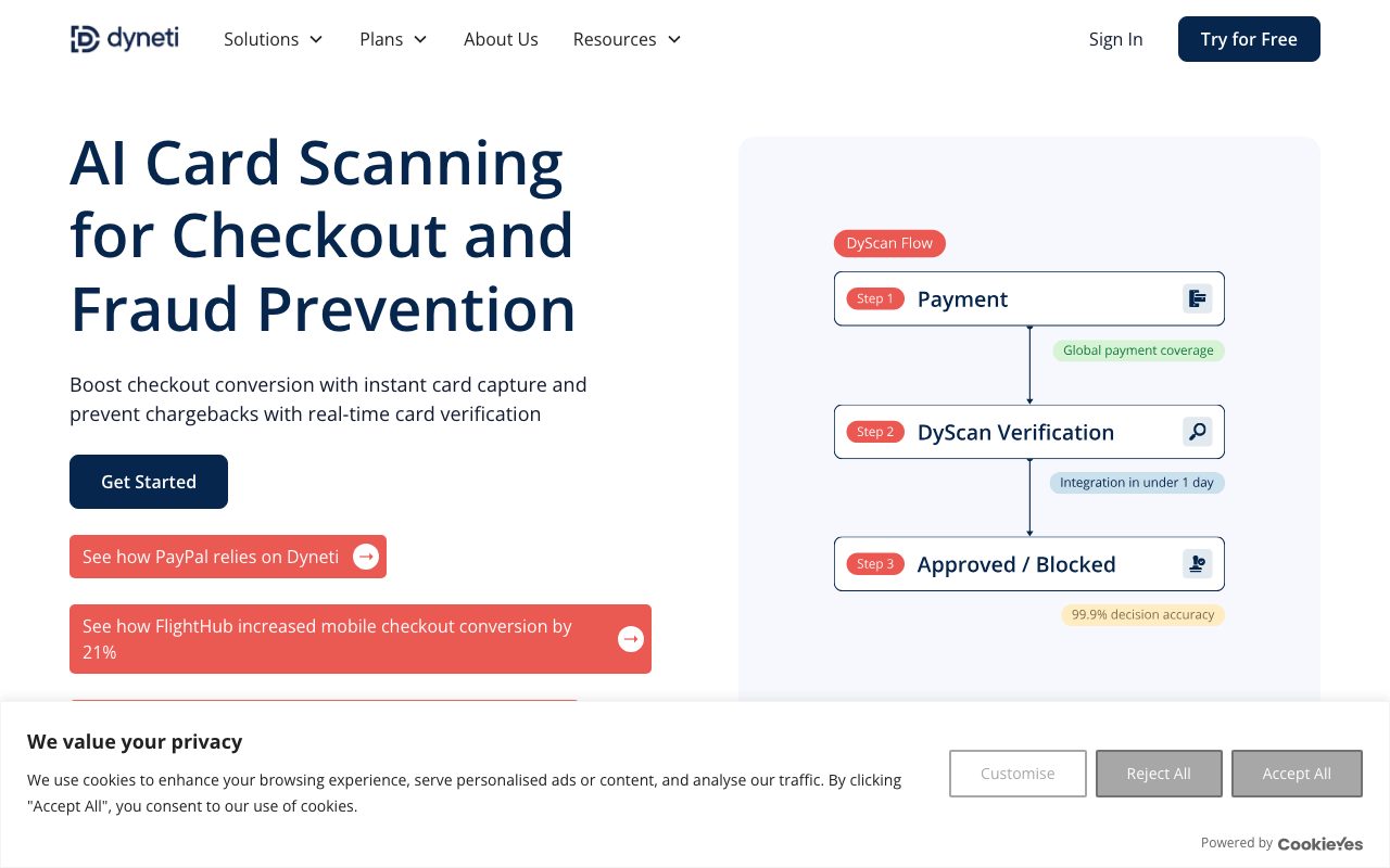 Dyneti Technologies website