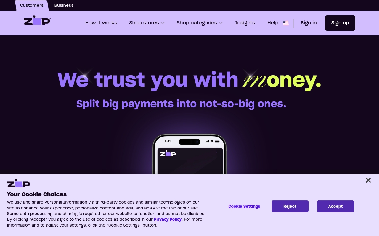 Zip website