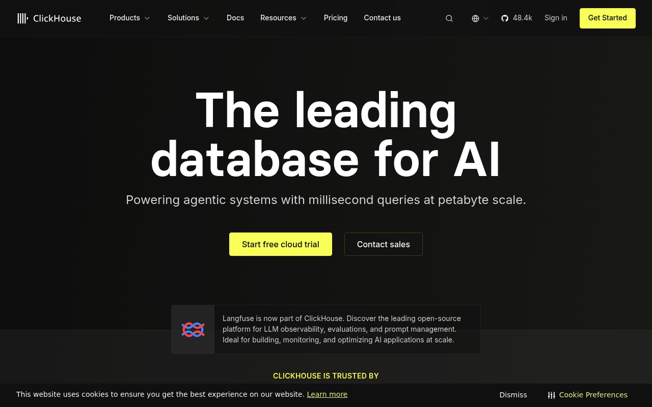 ClickHouse website