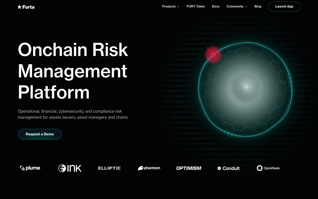 Forta Protocol website