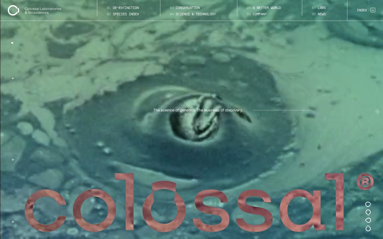 Colossal Biosciences website