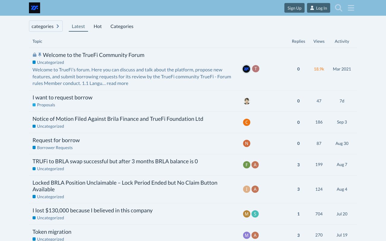 TrueFi website