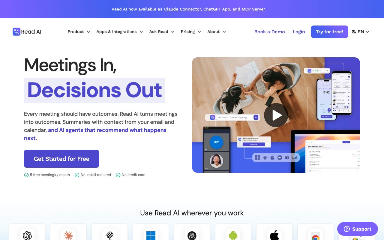 Read AI website